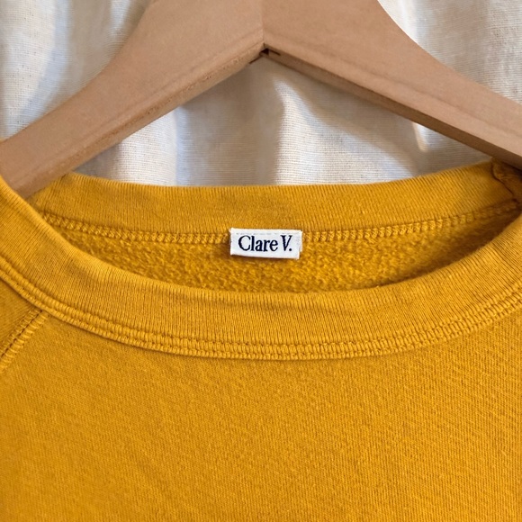 Clare V Sweatshirt with Red Lips size small EUC - Picture 4 of 11